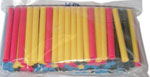Bild vom Artikel 80-teiliges Schrumpfschlauch-Set 3,2 - 1,6mm, schwarz, gelb,  rot, blau (40mm)