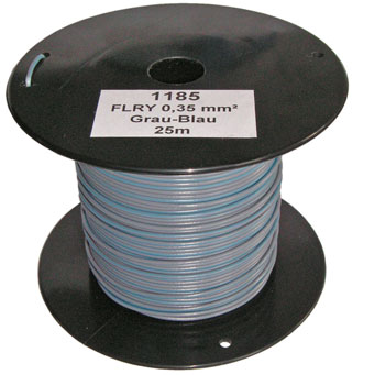 25m-Spule 0,35mm² grau/blau