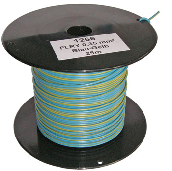 25m-Spule FLRY-A 0,35mm² blau-gelb
