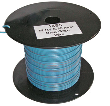 25m-Spule FLRY-A 0,35mm² blau-grau