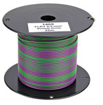 Bild vom Artikel FLRY-A 0,50 qmm Fahrzeugleitung , Violett-Grün (25m-Spule)