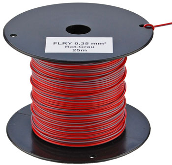 Bild vom Artikel FLRY-A Fahrzeugleitung, 0.35 mm², Rot-Grau (25m-Spule)