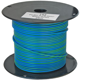 25m-Spule 0.75mm² blau-grün