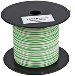 25m-Spule FLRY-A 0,50qmm weiß-grün