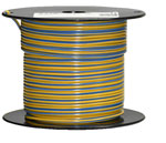 Bild vom Artikel FLRY 0,75 qmm Fahrzeugleitung, Gelb-Blau  (25m-Spule)