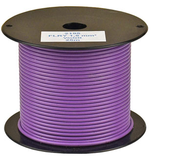 Bild vom Artikel FLRY 1.5 mm² Fahrzeugleitung, Violett/Lila  (25m-Spule)