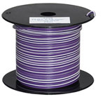 Bild vom Artikel FLRY 0,75 qmm Fahrzeugleitung, Violett-Weiß (25m-Spule)