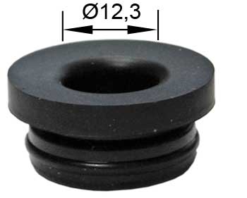 Bild vom Artikel Gummistopfen für Vorratsbehälter im Hauptbremszylinder mit Bund (ID12,3/AD22/H13mm)