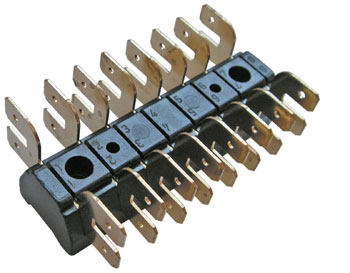 Bild vom Artikel Leitungsverbinder 8-fach mit je 4 Flachsteckern 6,3x0,8