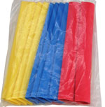 Bild vom Artikel 12-teiliges Schrumpfschlauch-Set 9,5 - 4,8mm,  gelb, rot, blau (125mm)