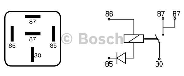 KFZ-Relais 12V - 30A 1x Schließerkontakt (mit Haltefahne) + Sicherung 30A  in KFZ-Elektrik > Kabelschuhe & Steckverbindunge > KFZ-Relais