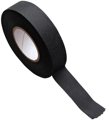 Bild vom Artikel Leinen-Isolierband schwarz  19mm  (25m-Rolle)