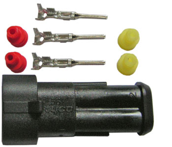 Bild vom Artikel SUPERSEAL Stecker-Set 2-polig, 0,75-1,5mm²