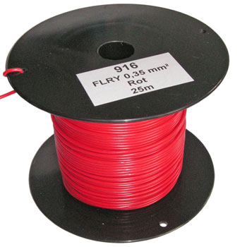 Bild vom Artikel FLRY-A Fahrzeugleitung, 0.35 mm², Rot (25m-Spule)