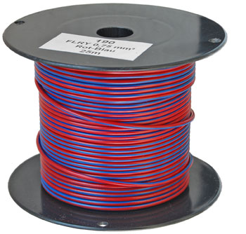 25m-Spule 0.75mm² rot-blau