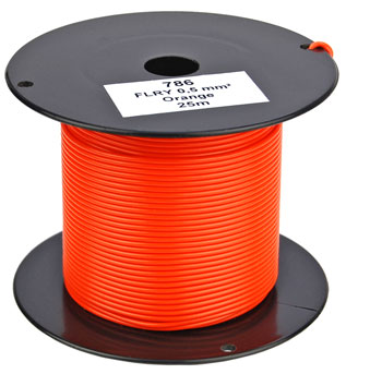 Bild vom Artikel FLRY-A Fahrzeugleitung 0,50 qmm, Orange (25m-Spule)