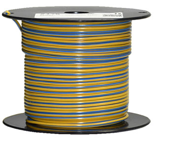 Bild vom Artikel FLRY 0,75 qmm Fahrzeugleitung, Gelb-Blau  (25m-Spule)
