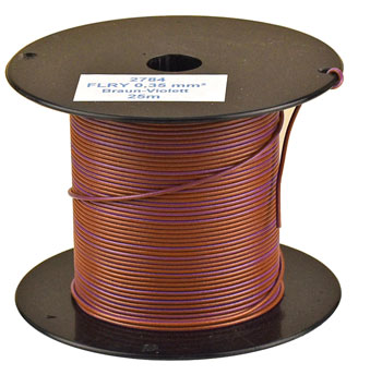 Bild vom Artikel FLRY-A Fahrzeugleitung, 0.35 mm², Braun-Violett (25m-Spule)