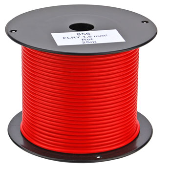 PVC Fahrzeugleitung FLRY 1,5 mm², rot 5Stk. - Kabel - Elektrik - Werkzeug -  Zubehör 