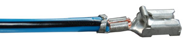Pos Lock Stecker mit Fahrzeuglitze 4mm² schwarz-blau