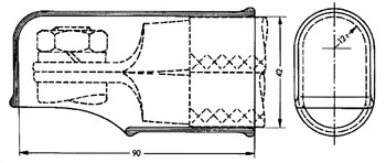 Abbildung Schutzkappe für Leitungsquerschnitte über 95mm²