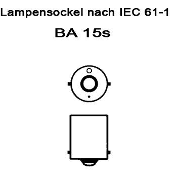 Glühlampe gelb/orange, 12V / 21W , Ba15s in KFZ-Elektrik > Glühlampen