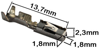 Bemaßung Micro-Quadlock-Buchse