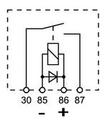 Schaltschema Relais mit Schutzdiode