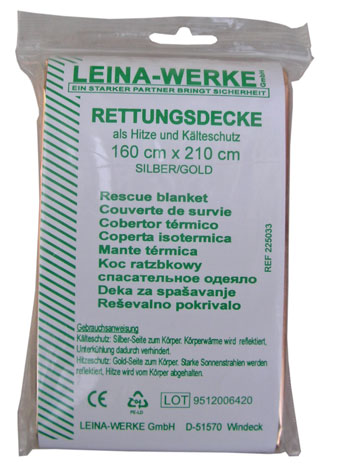 LEINA-WERKE Rettungsdecke 160 x 210 cm